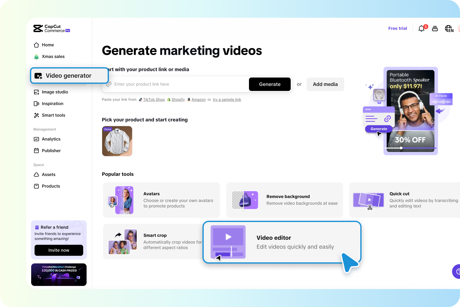 description=A split screen showing the iMovie interface on one side and the Pippit video editor interface on the other, highlighting the complexity of iMovie vs the simplicity of Pippit for audio extraction.