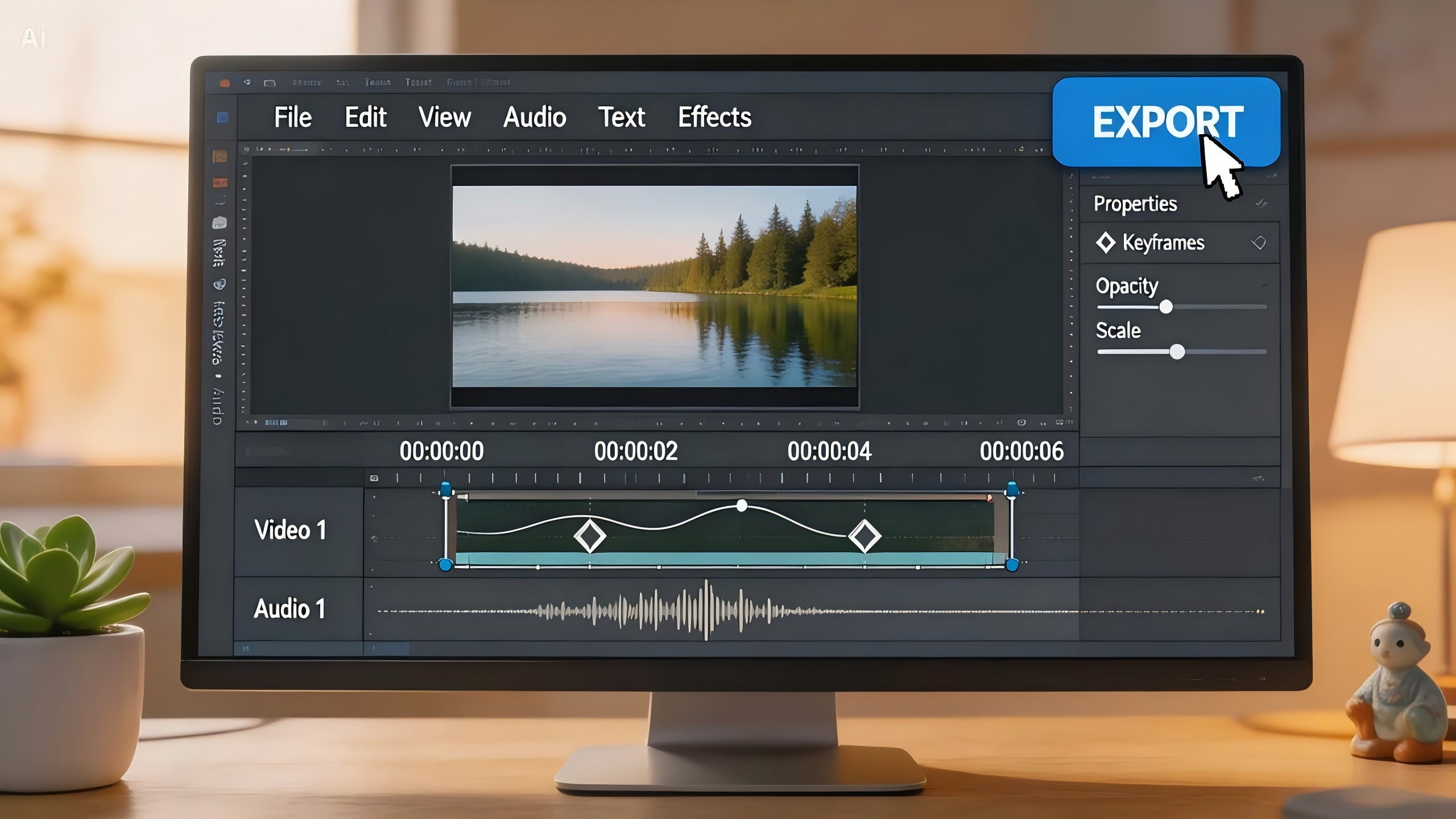 keyframes in CapCut PC