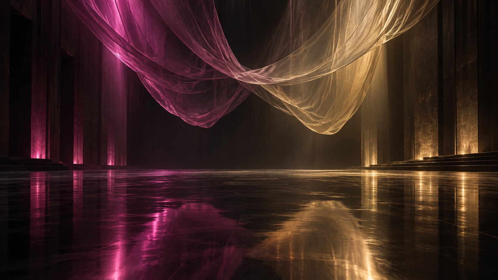 Abstract Light and Fabric Interlude example for ai music video real artist 2026