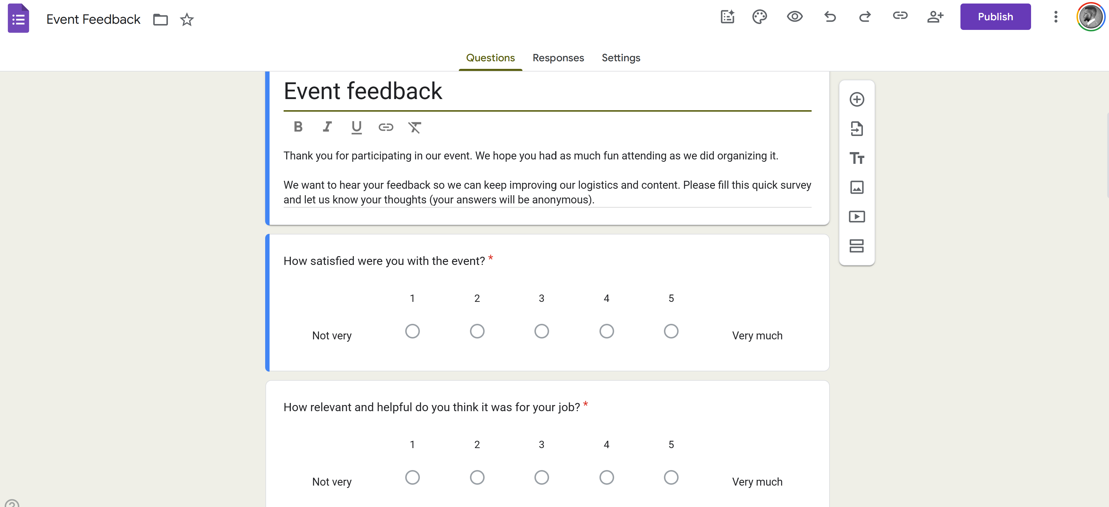 Çevrimiçi form oluşturucu