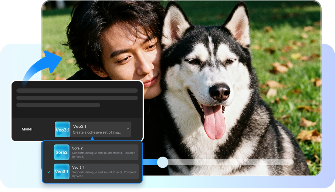 AI-powered text-to-video generator for smooth and realistic scene creation