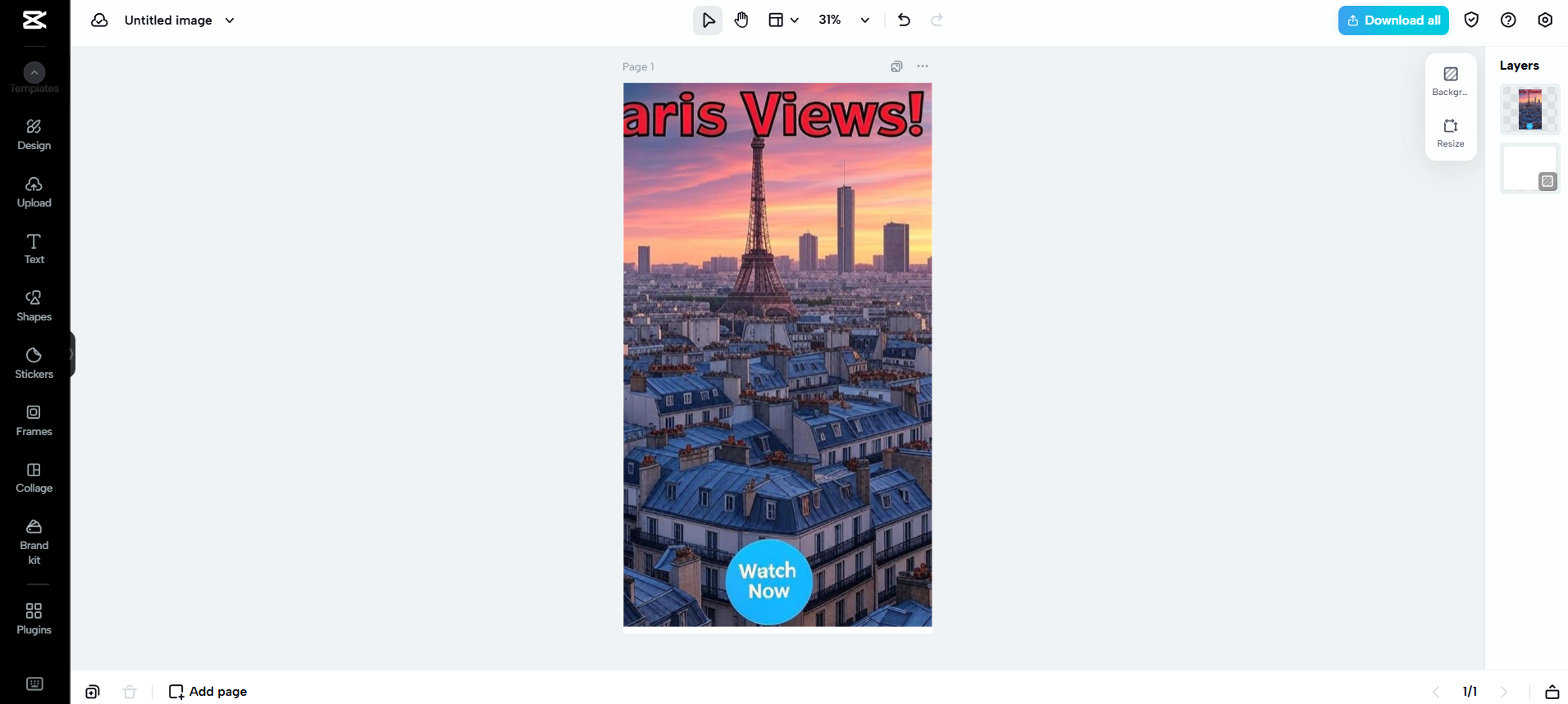 Der Foto-Editor von CapCut Web