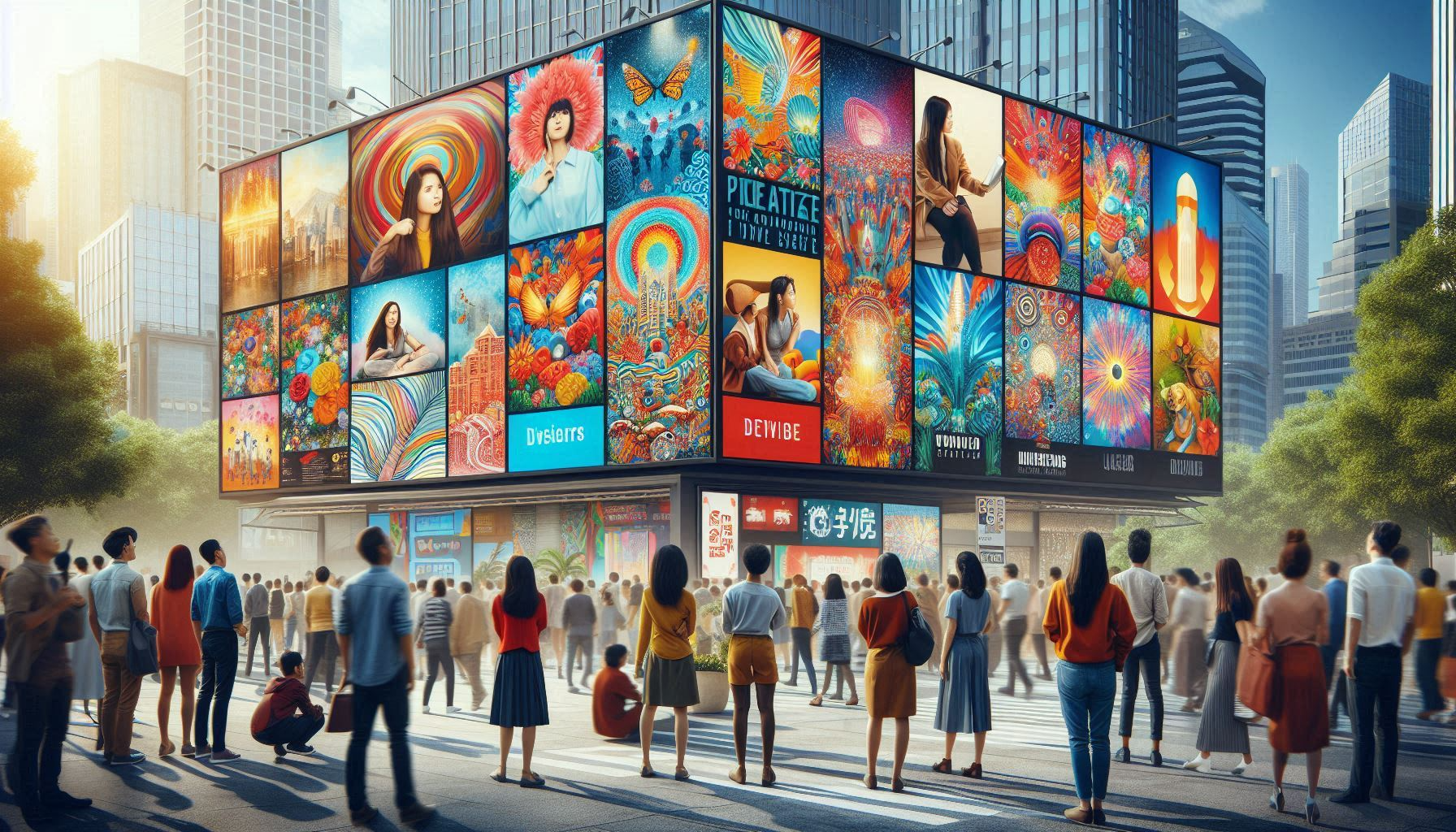 Exibições criativas de anúncios