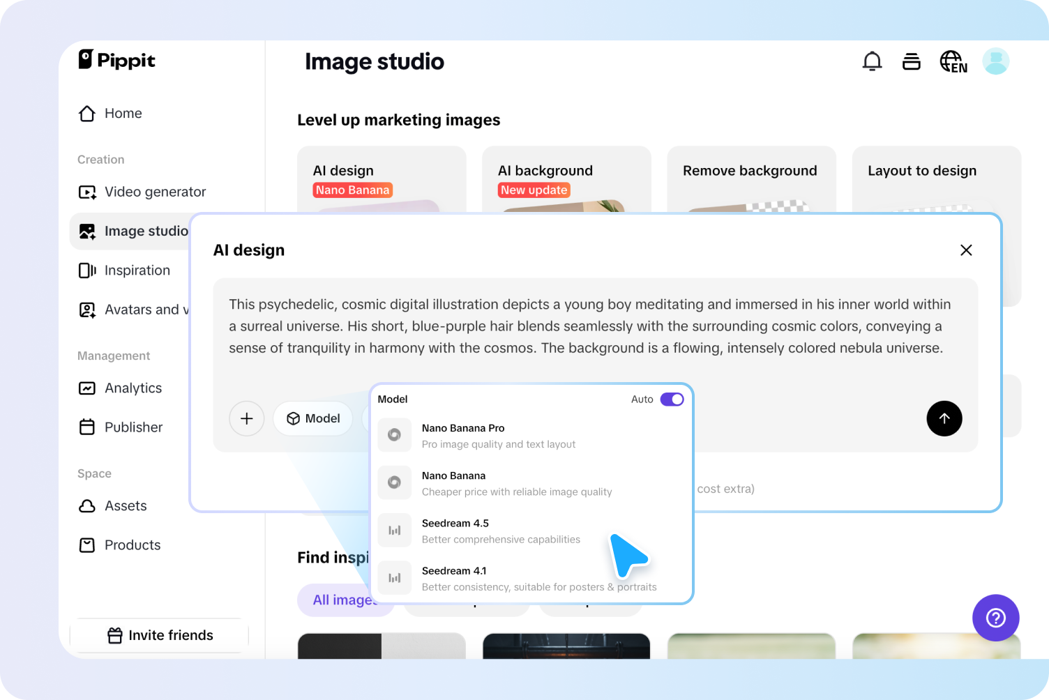 Prompt schreiben und generieren