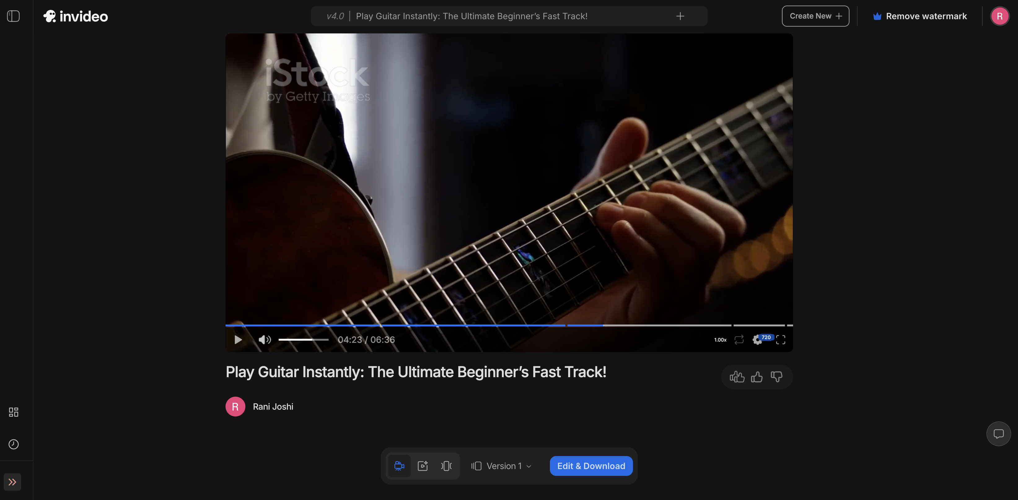 InVideo AI training video maker