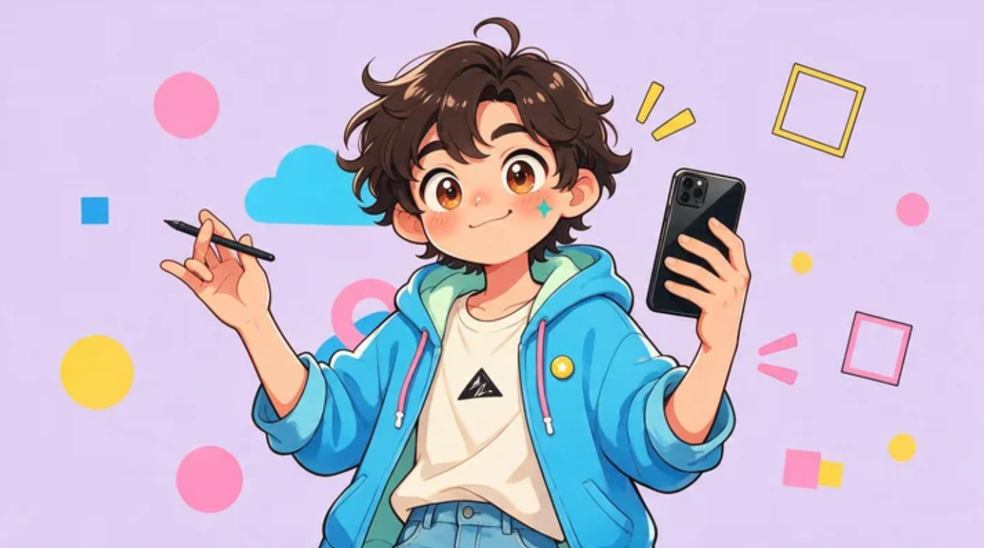 Cartoon-style profile picture