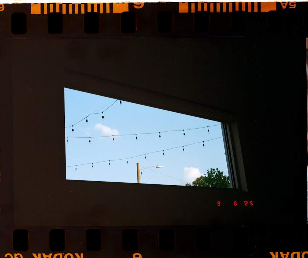 Projector screen with spooky slides