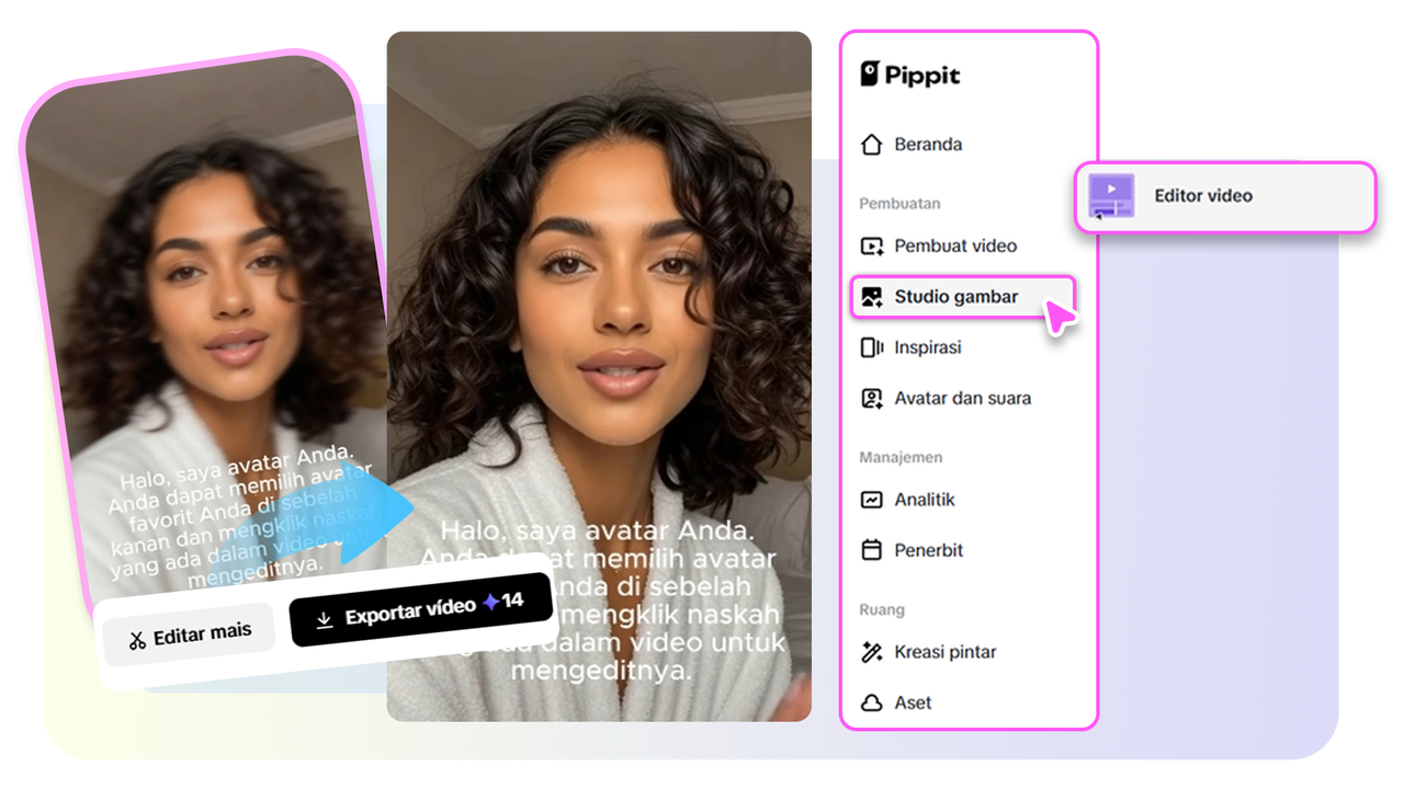Masukkan video berkualitas rendah ke dalam alat.