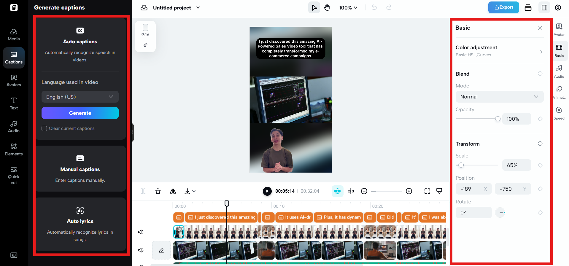 Finalize your video