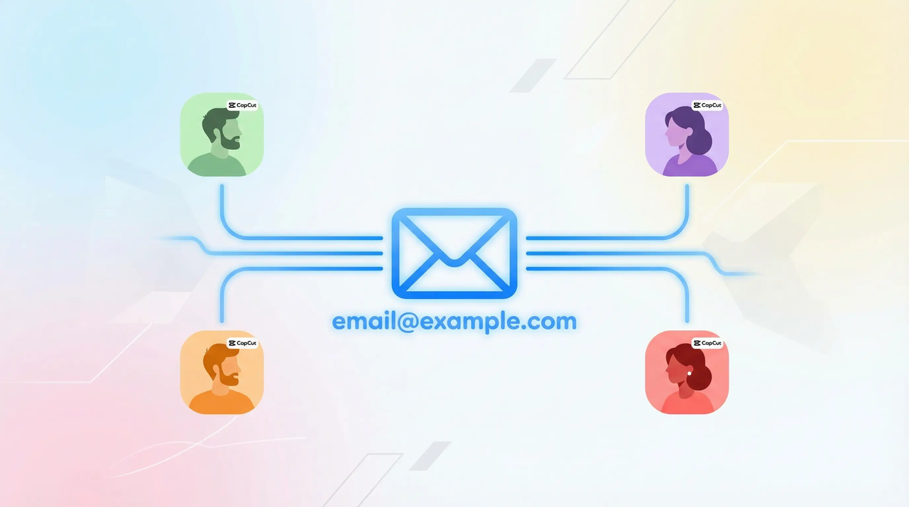 same email link different CapCut account