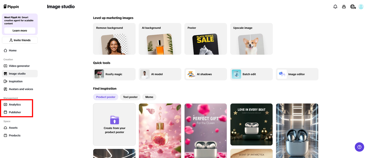 Analytics and publisher