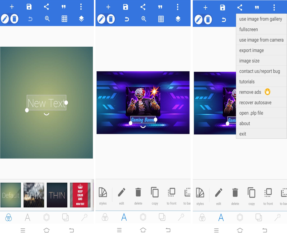 PixelLab - the best banner maker gaming app on a smartphone