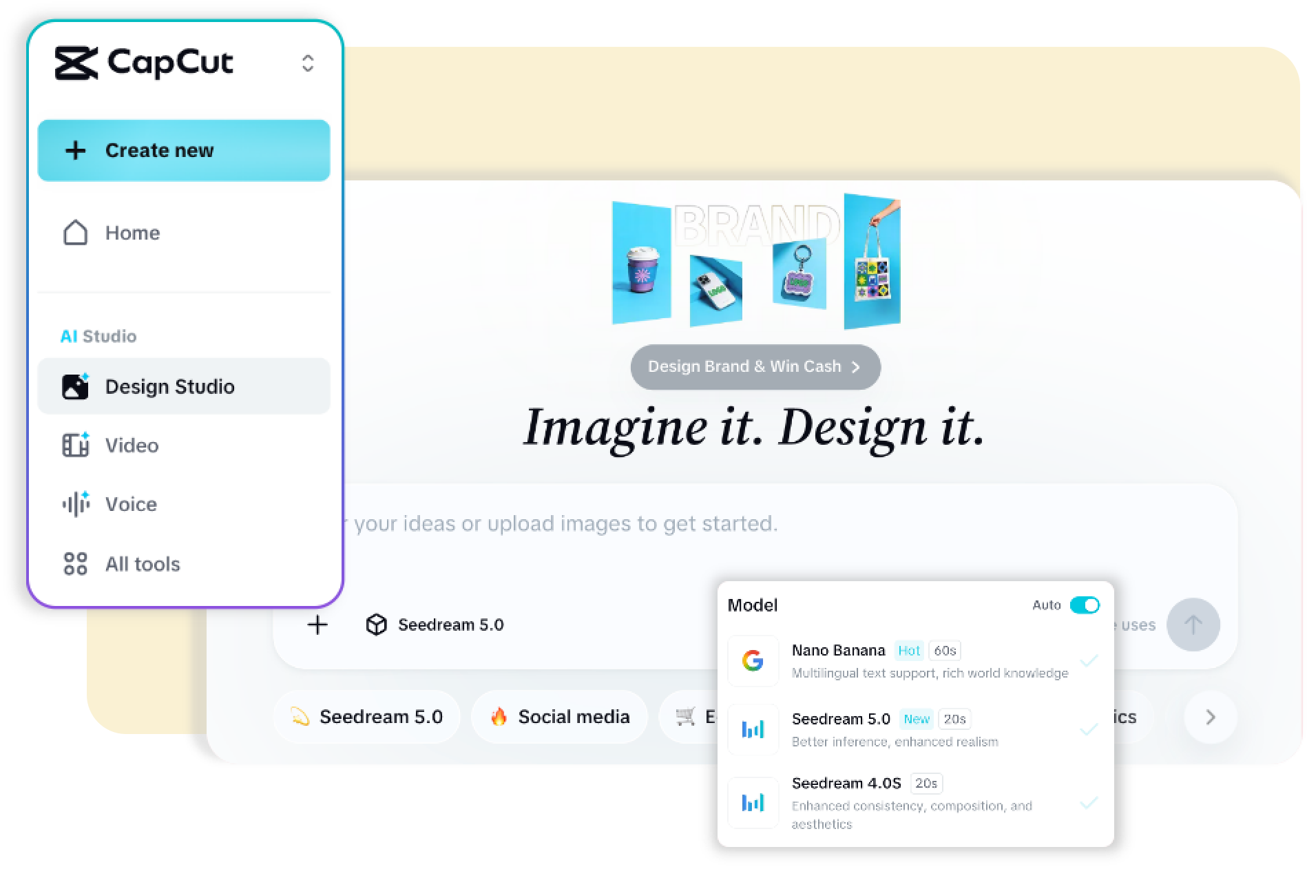 Step 1: Access CapCut AI Studio