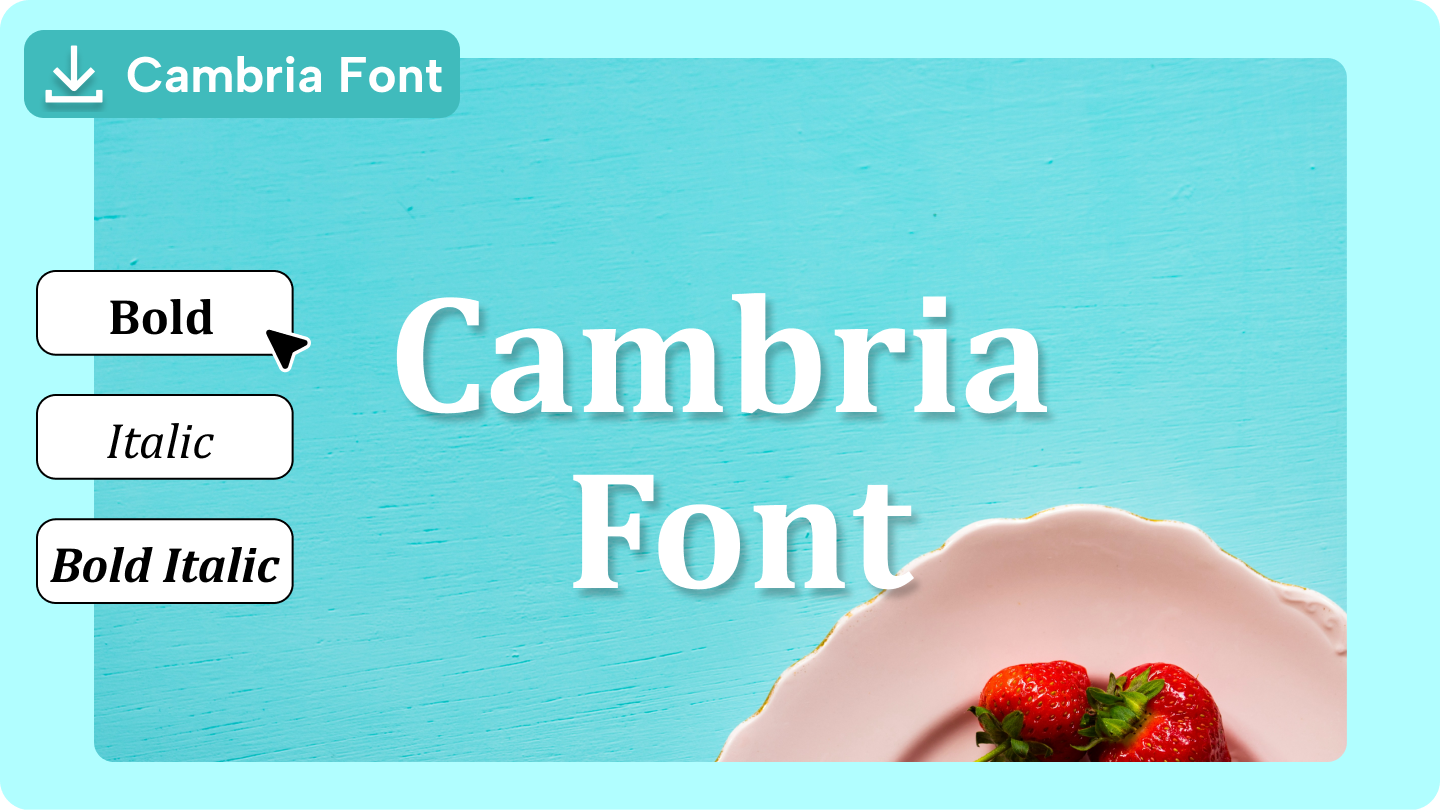 cambria font