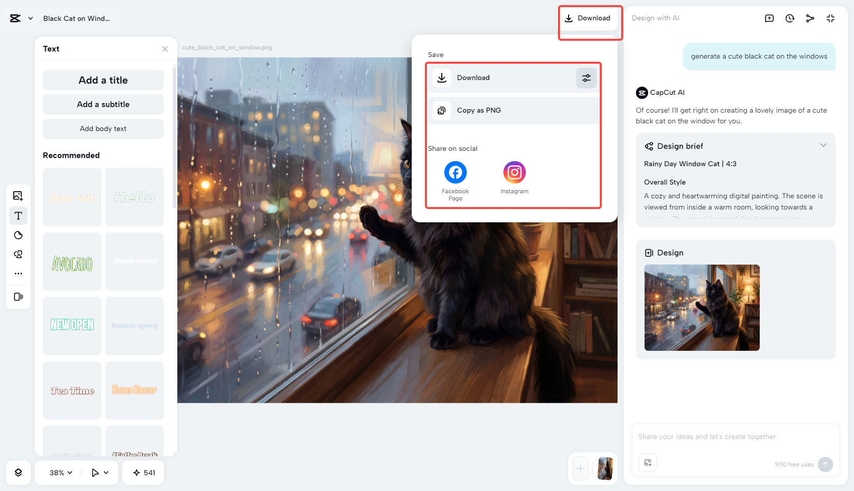 Download your final visual