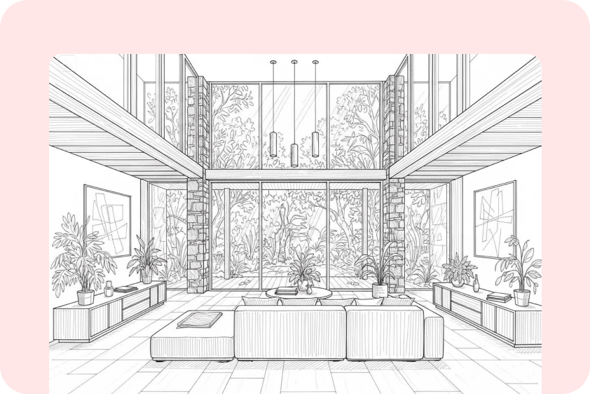  將照片轉換為建築設計草圖