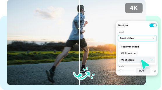 Suavize clipes instáveis e destaque os detalhes ao deixar vídeo em 4K
