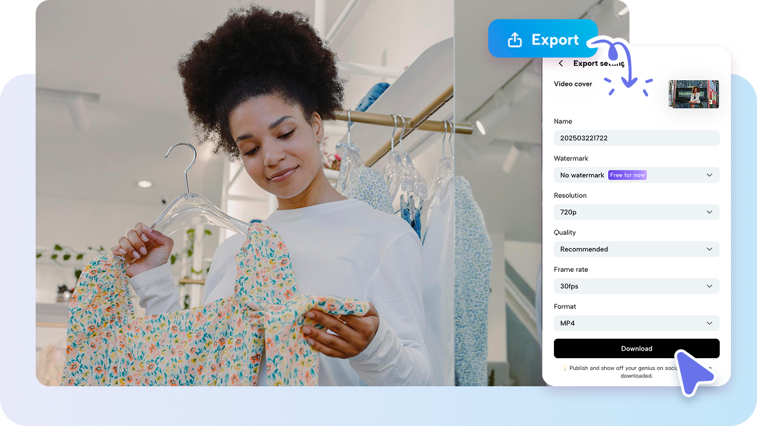 원활한 공유를 위한 완벽한 내보내기와 크기 조정