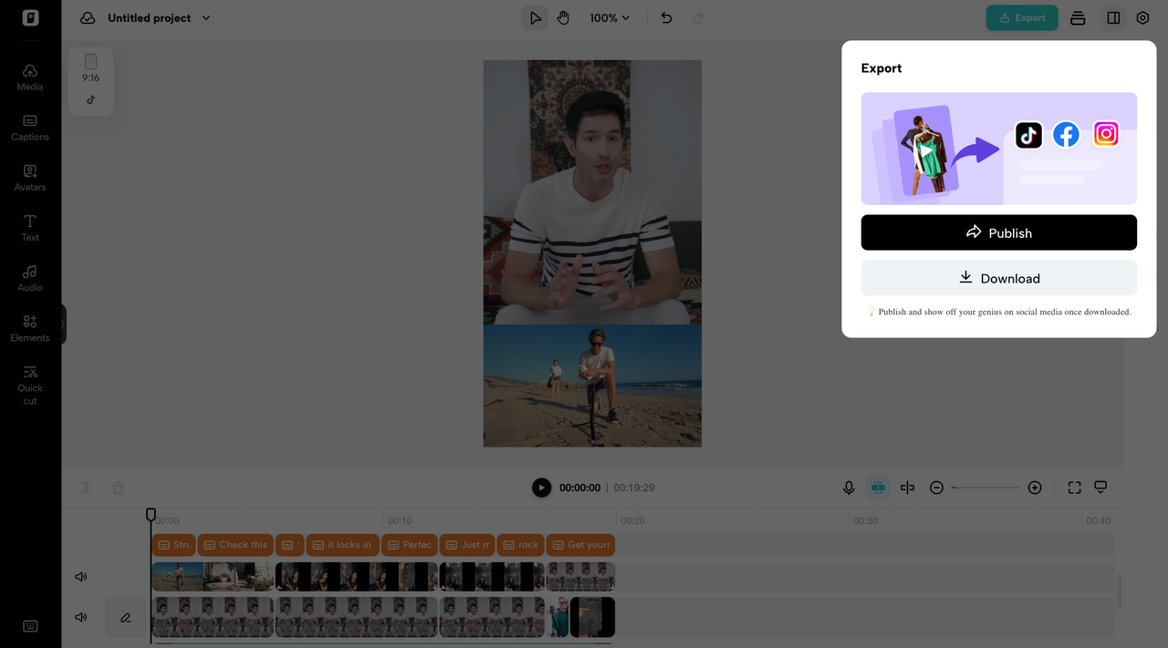 Export your video