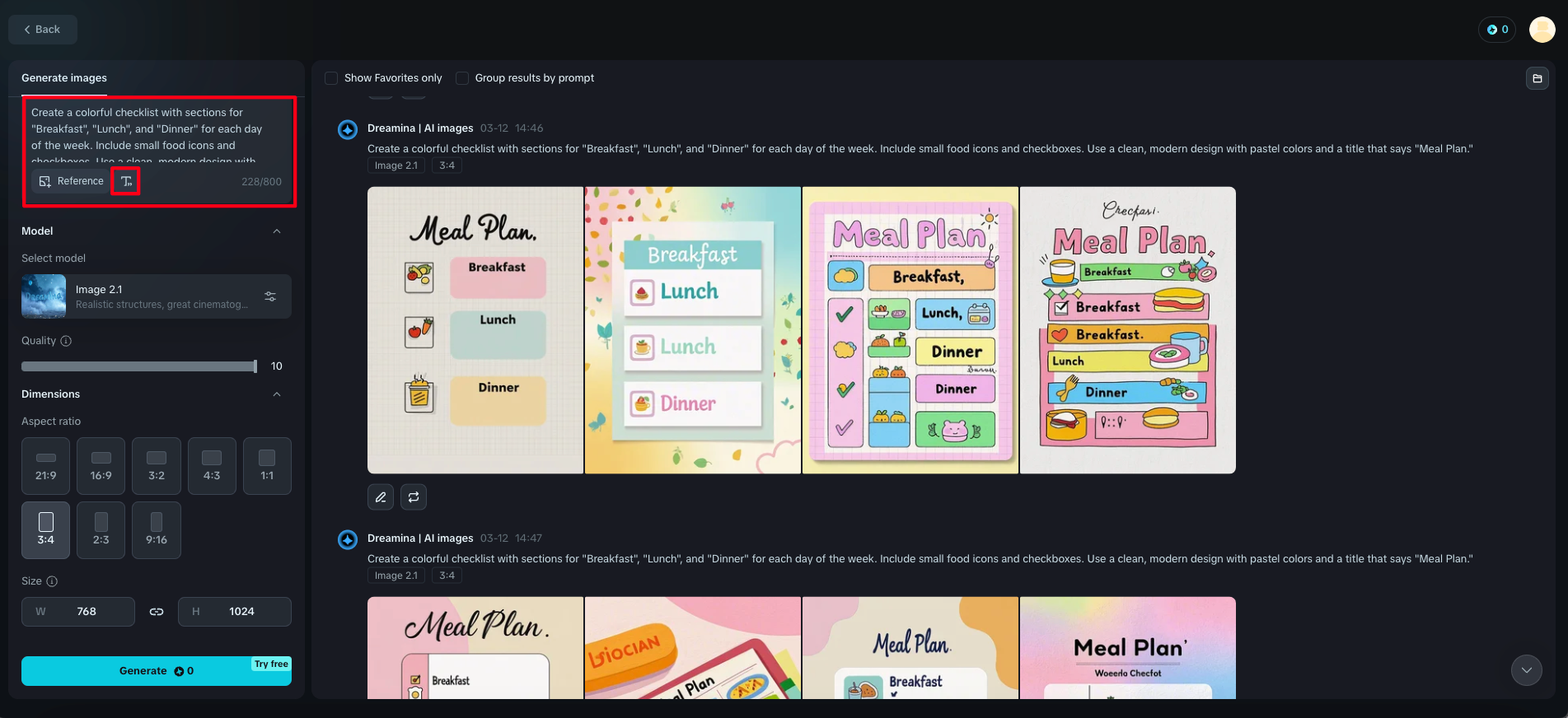 Checkliste für KI-Generator