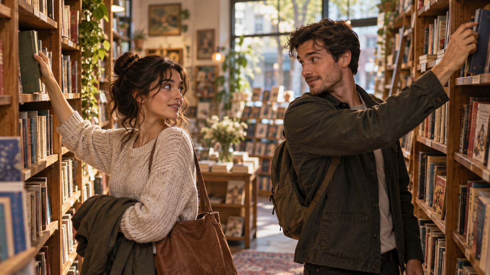 AI future boyfriend: Bookstore First Meeting