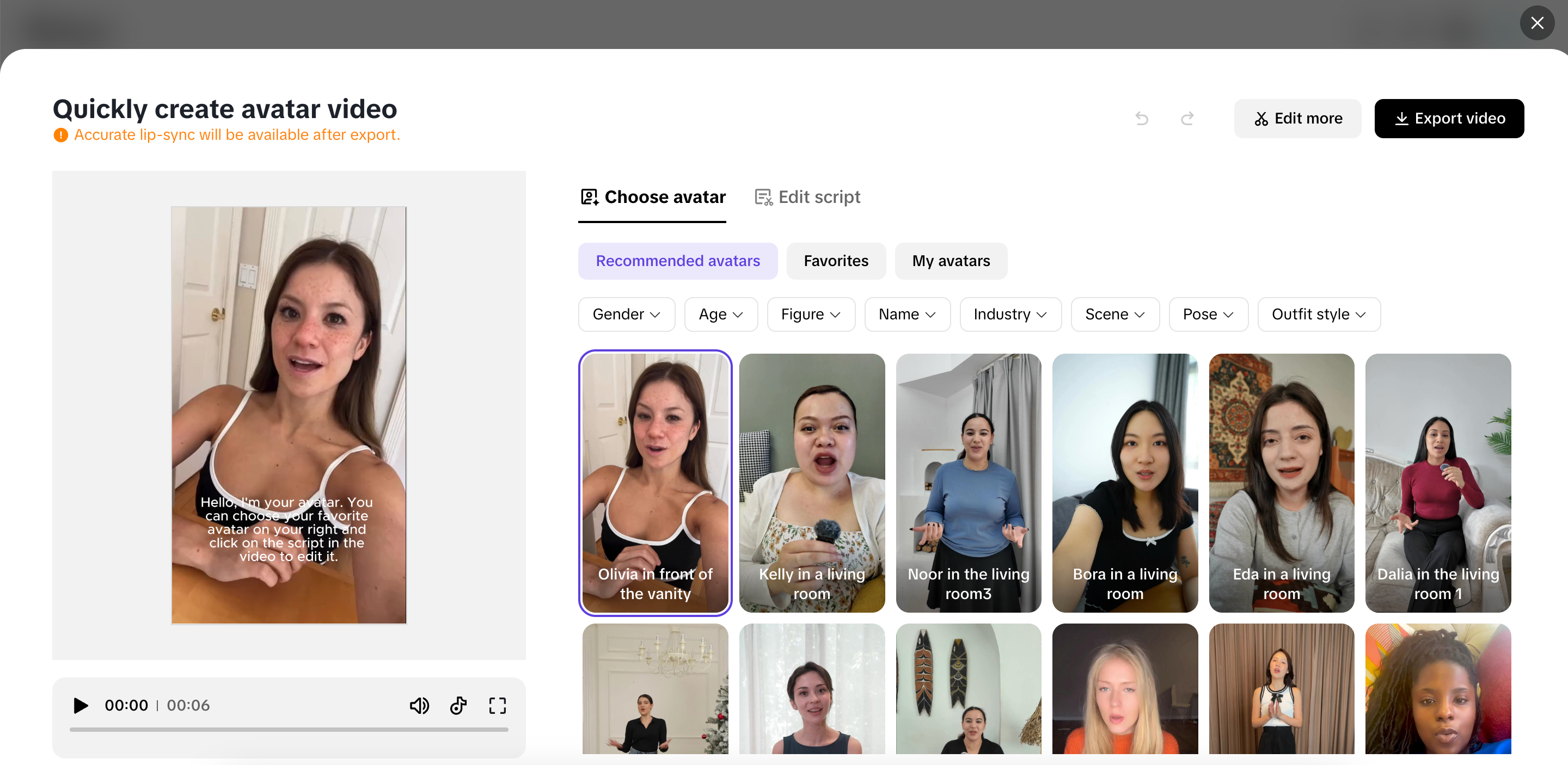 Lifelike avatars