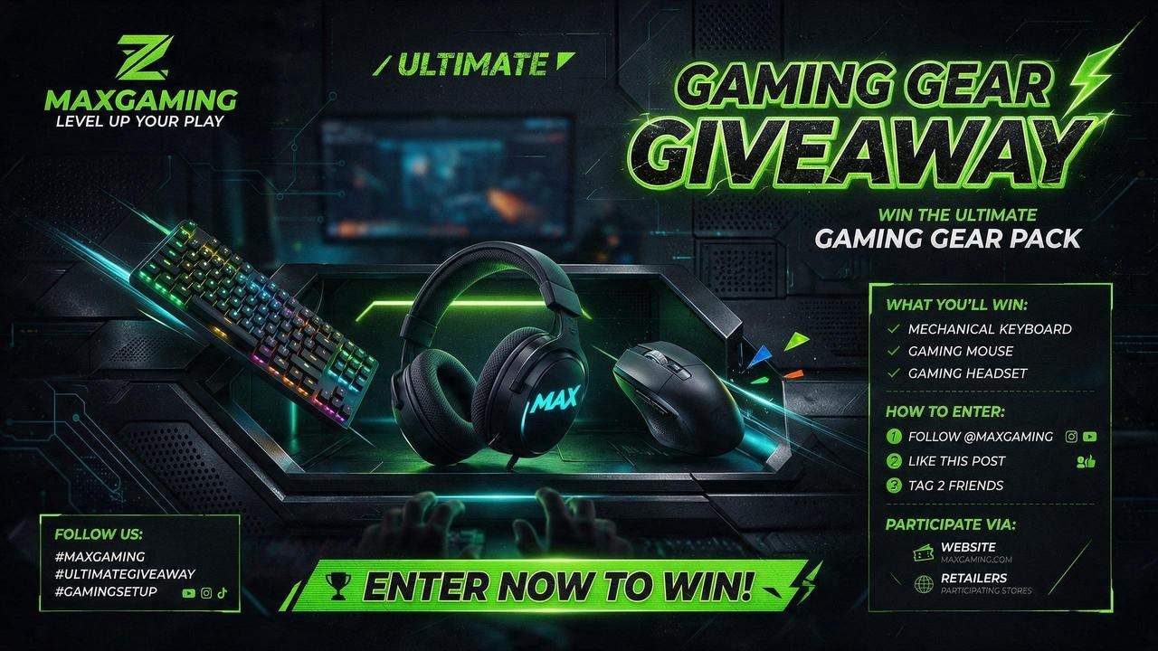 Prompt for a product giveaway poster