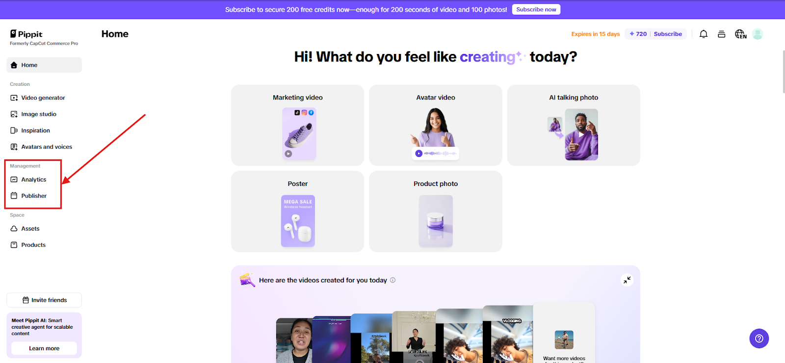 Publicação automática e análises integradas