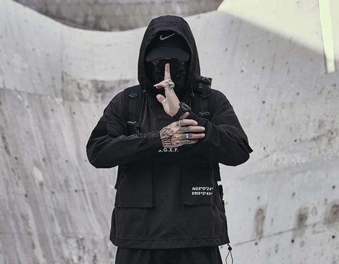 Futuristic tech hoodie
