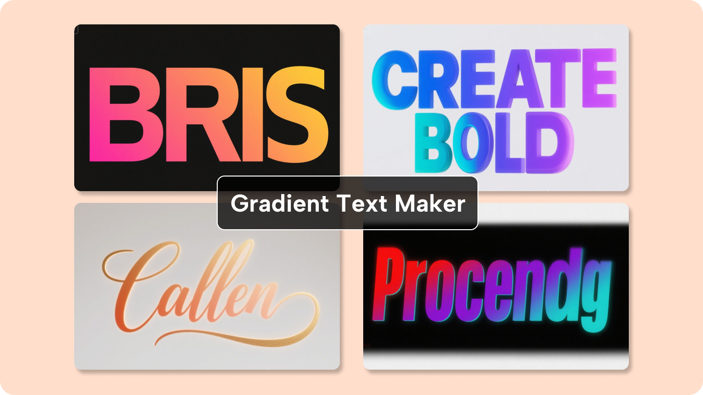 Gradient textmakare