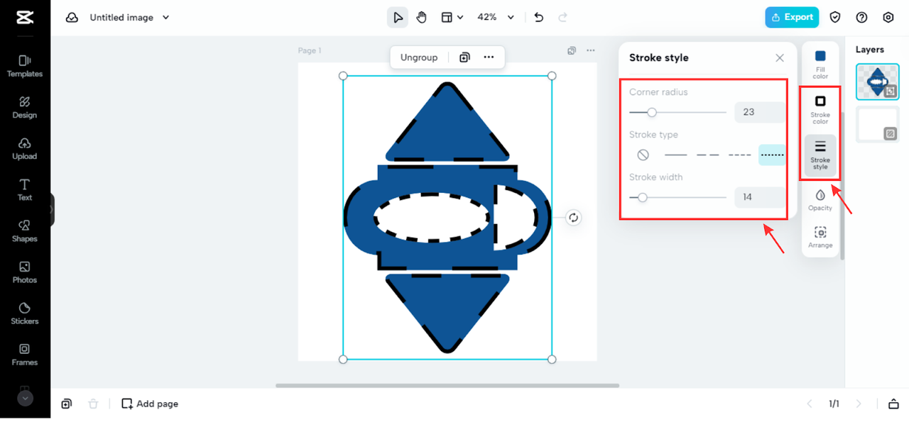 Stroke design