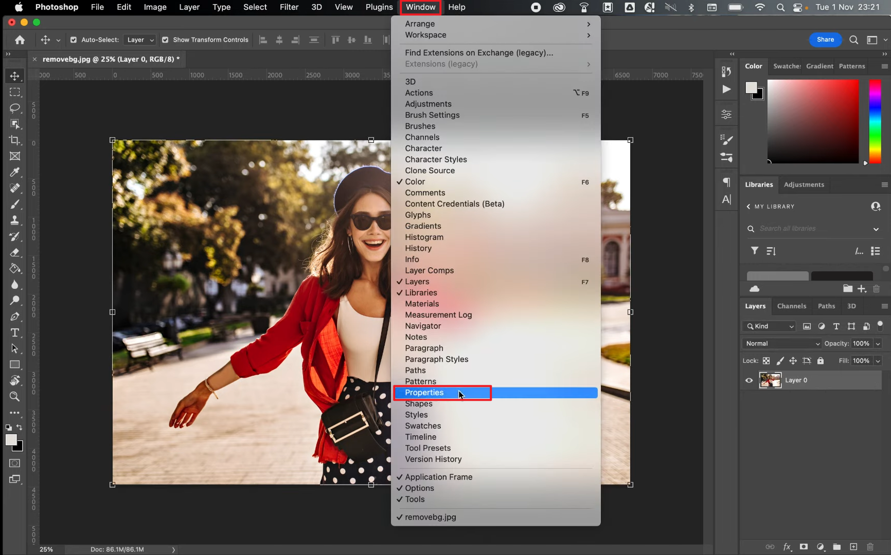 remove image background Photoshop