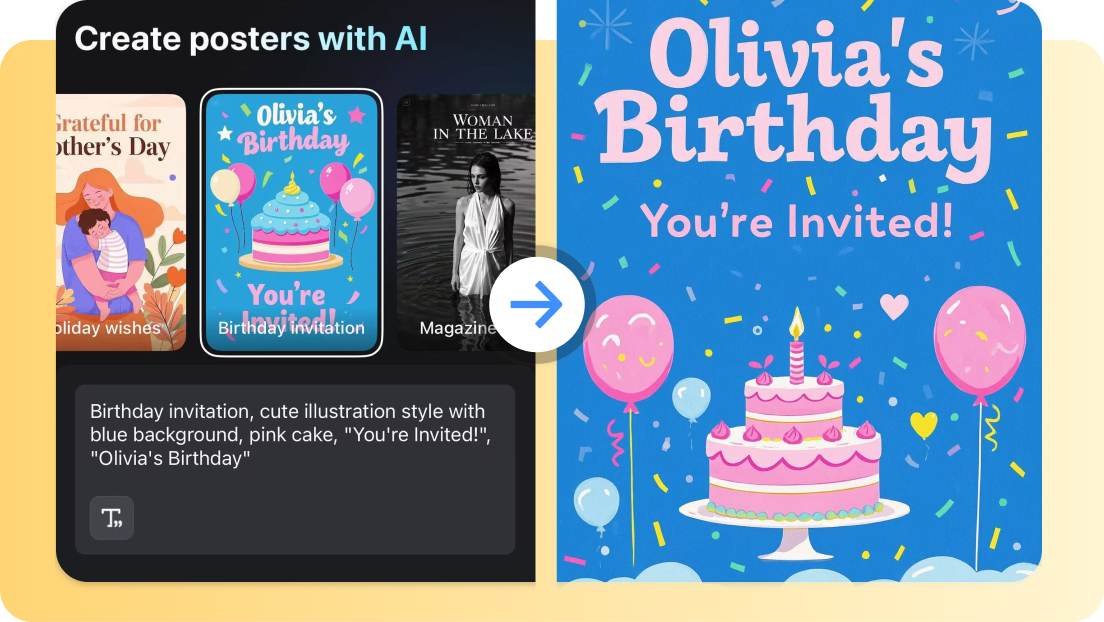 Acesse IA avatares, cartazes e mais ferramentas
