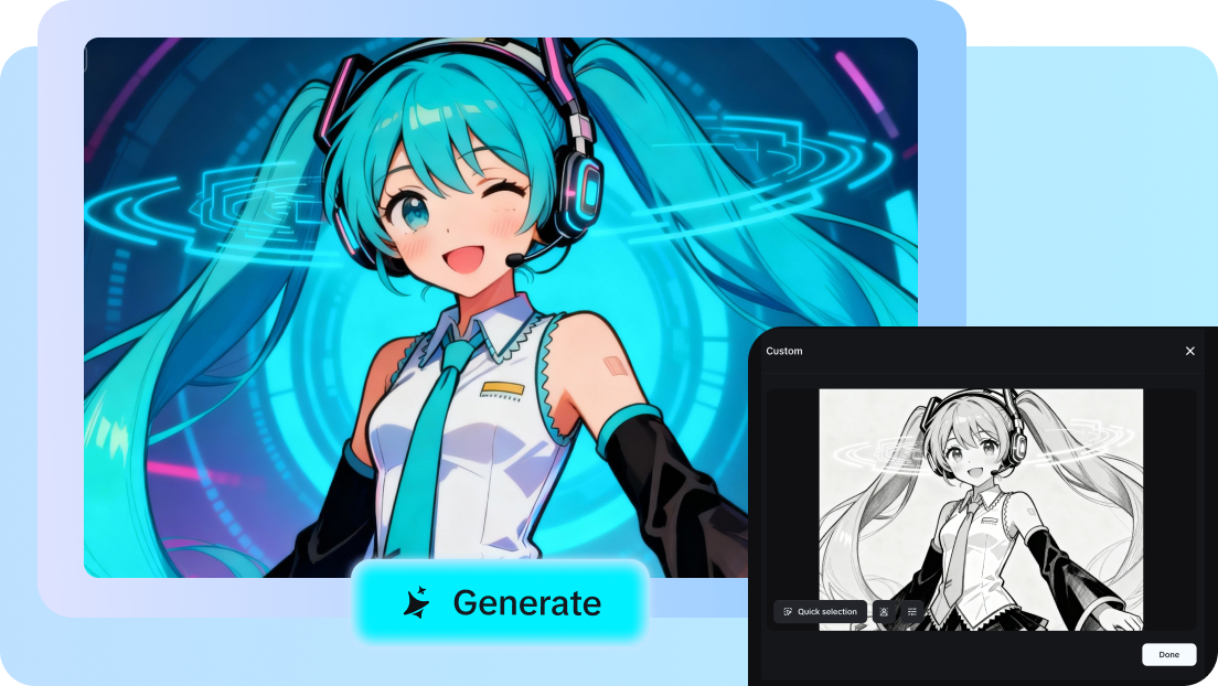 AI character maker with image