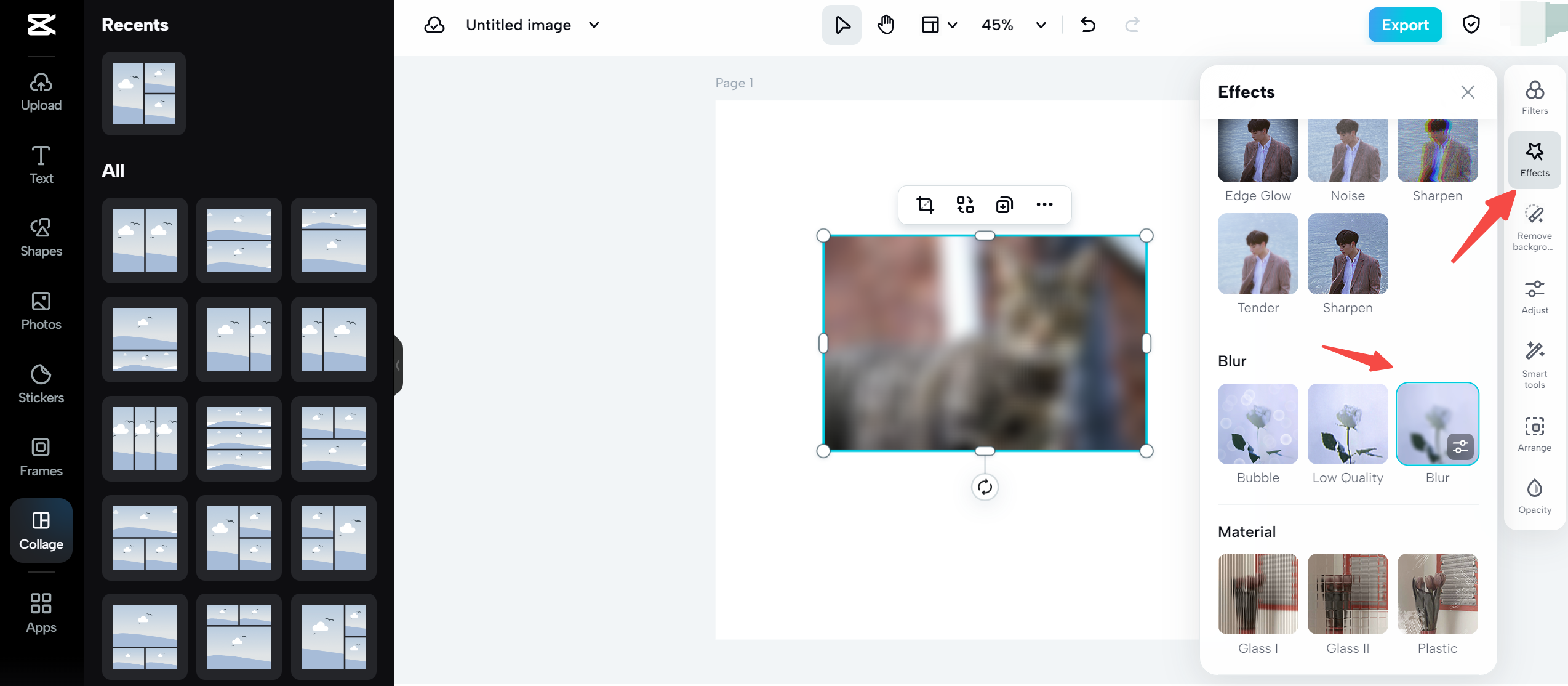 blur image