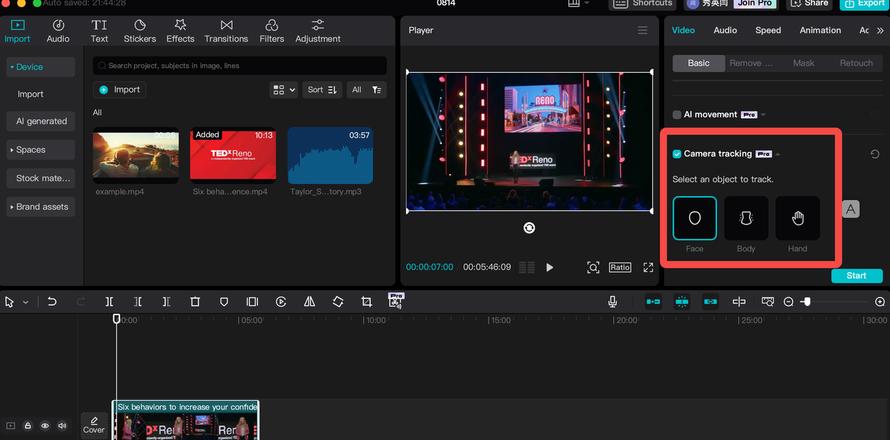 Motion graphics, CapCut PC