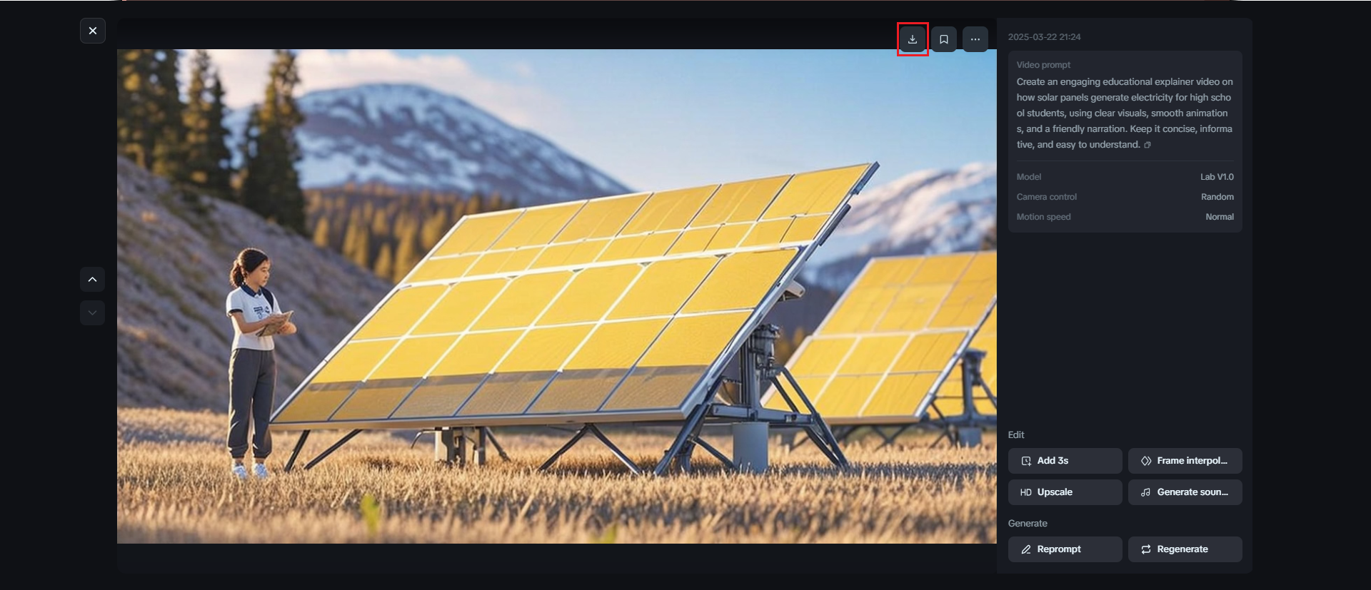 ai video text till video