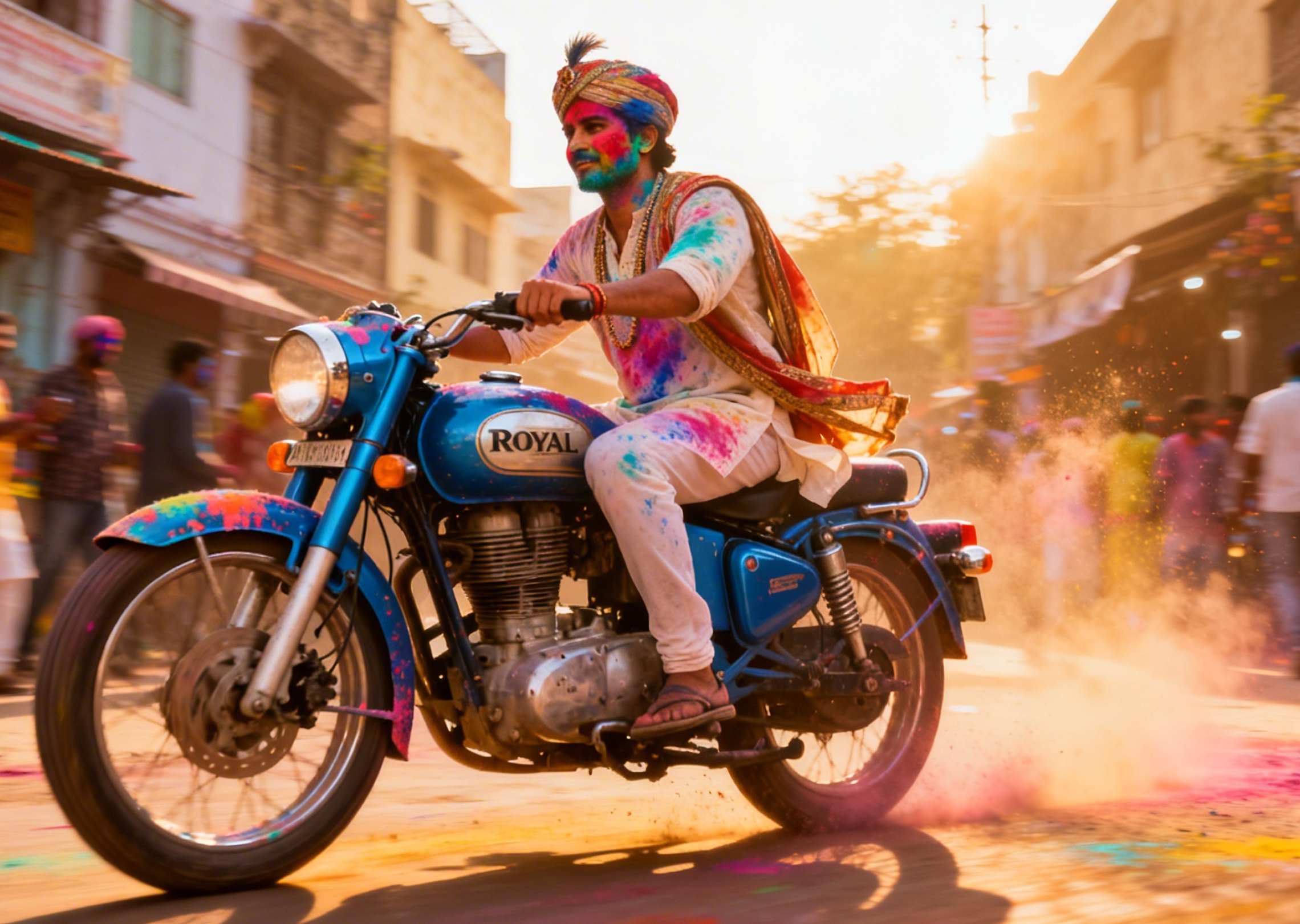 holi trend background image for bike