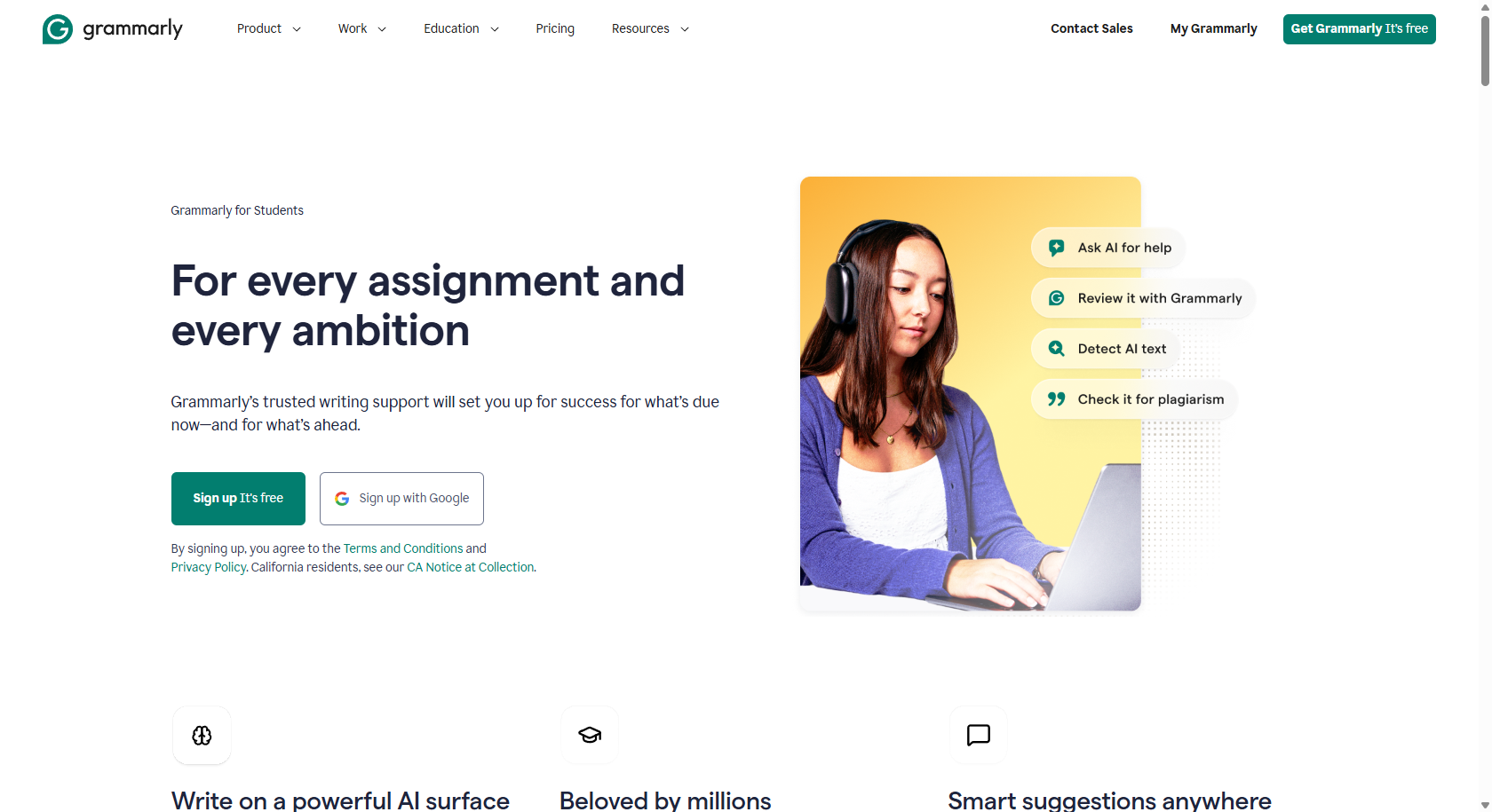 Grammarly free signup