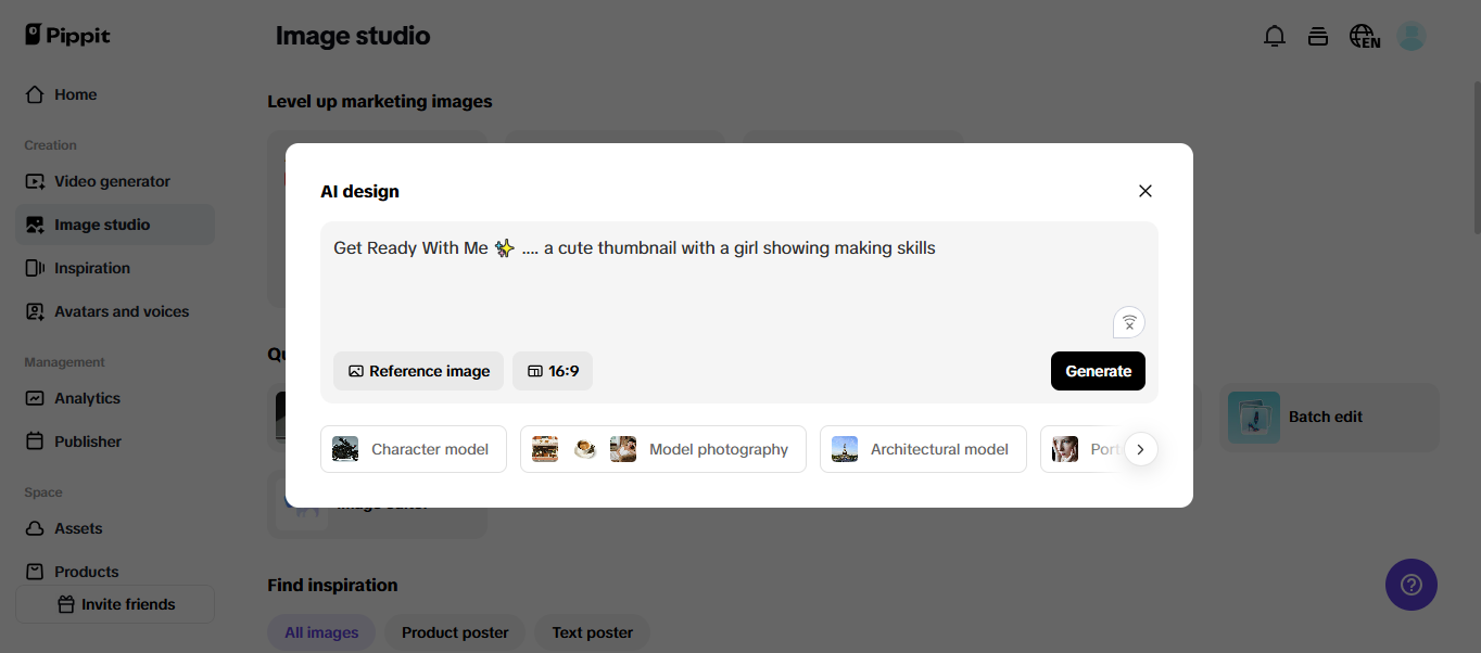 Magdagdag ng mga prompt at larawan