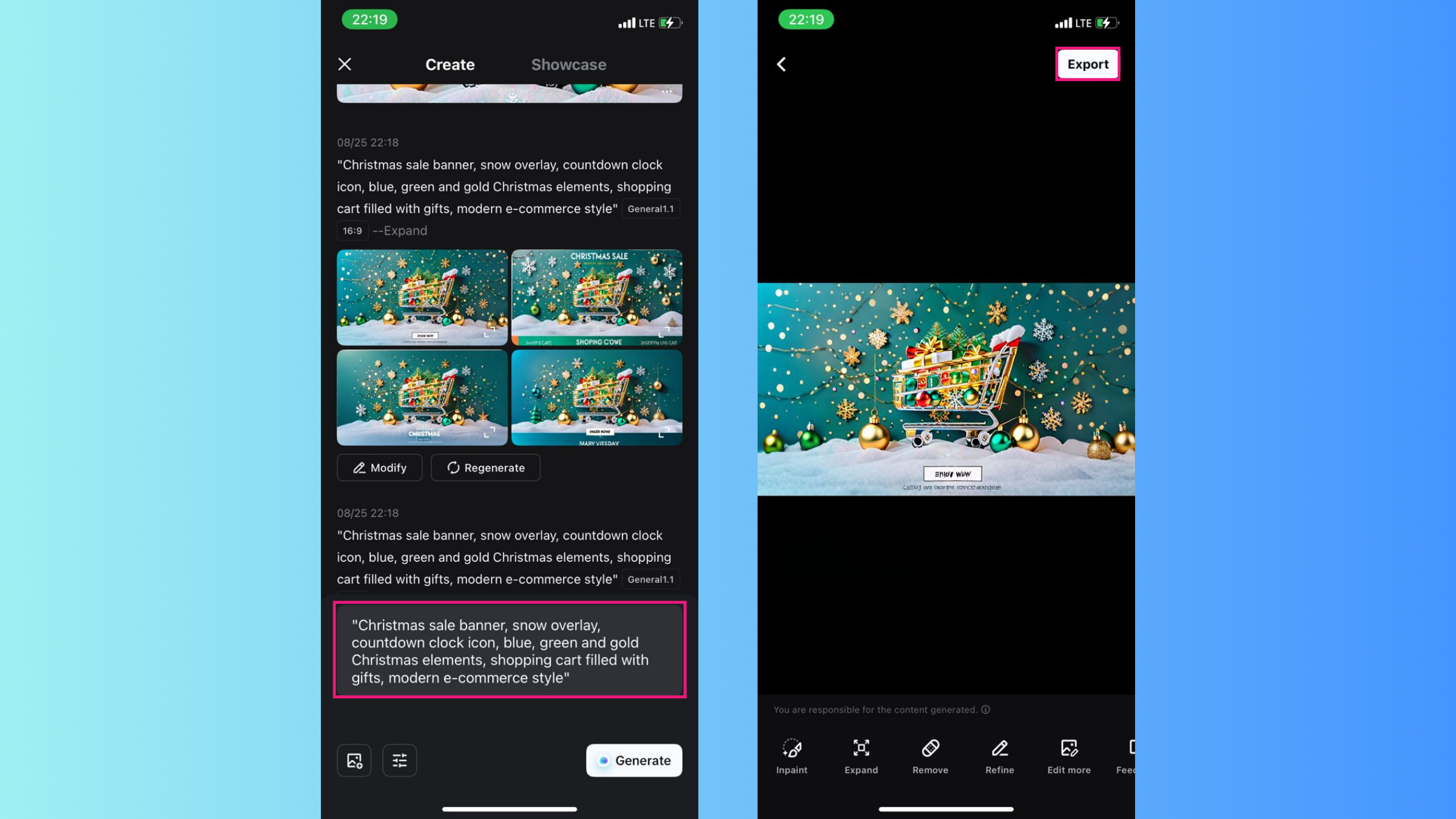 Holiday sales banners