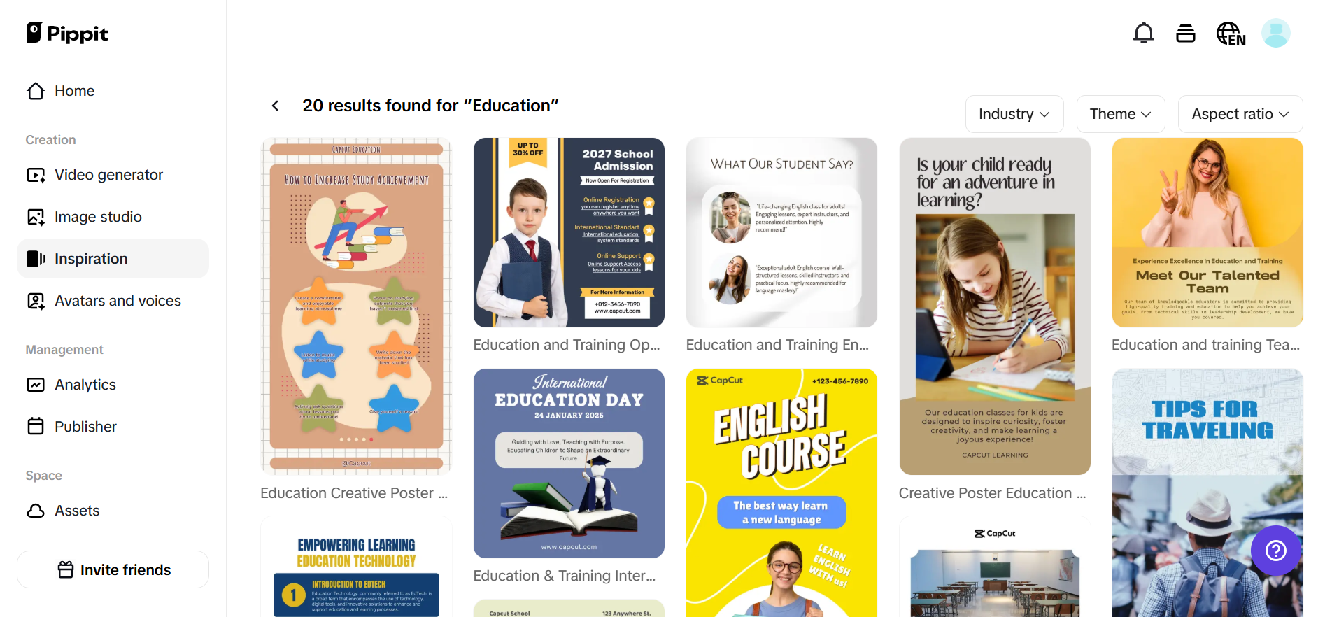 Educational templates