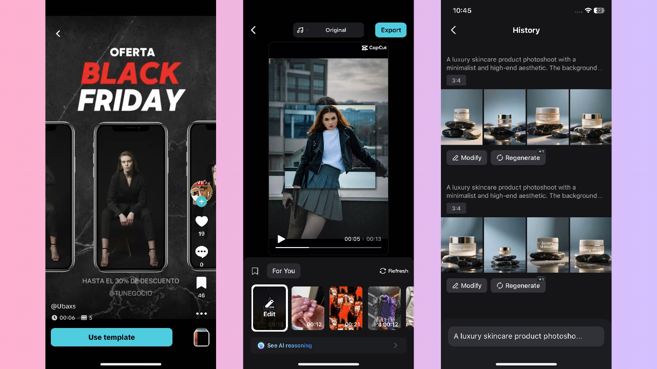 CapCut App - Ultimate tool for creating Black Friday content
