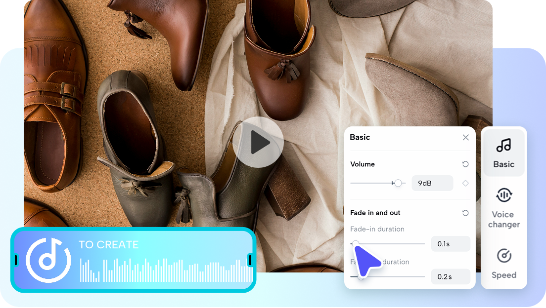 Customize voiceovers with smart editing tools