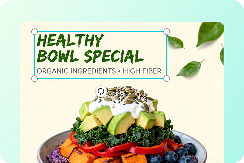 Text for a promo banner made by AI