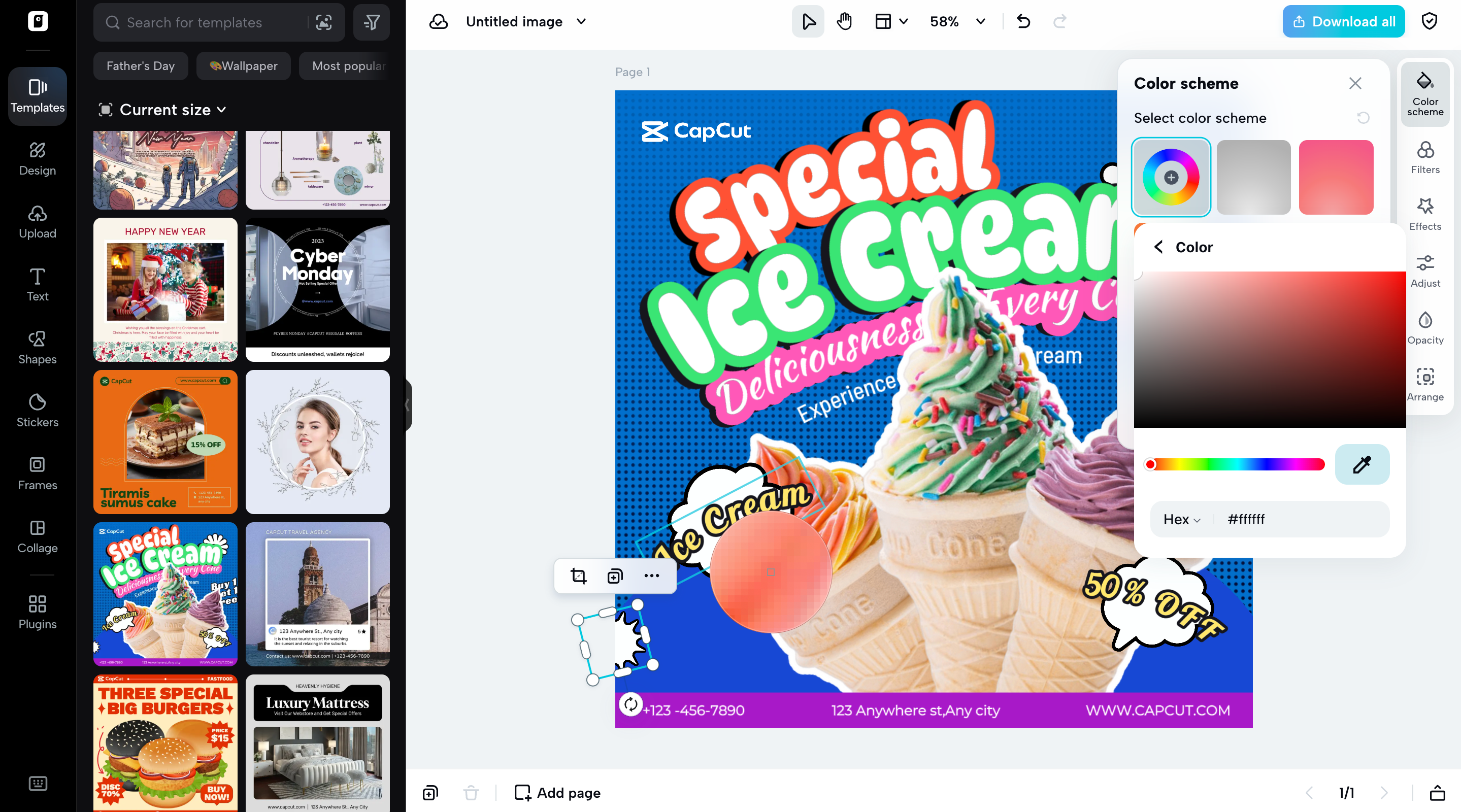 Online powerful color wheel picker