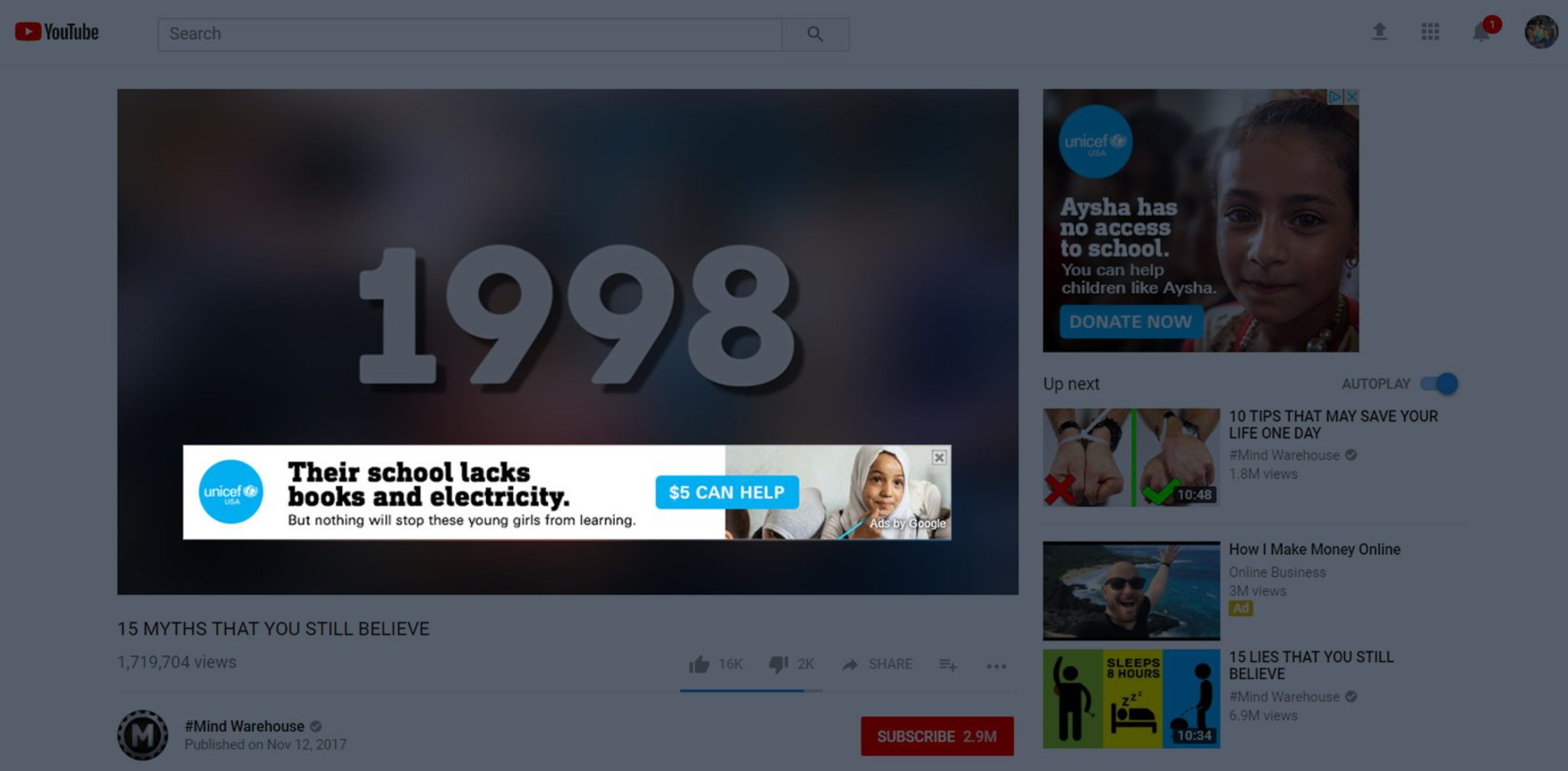 Дисплейные объявления YouTube-Overlay ads