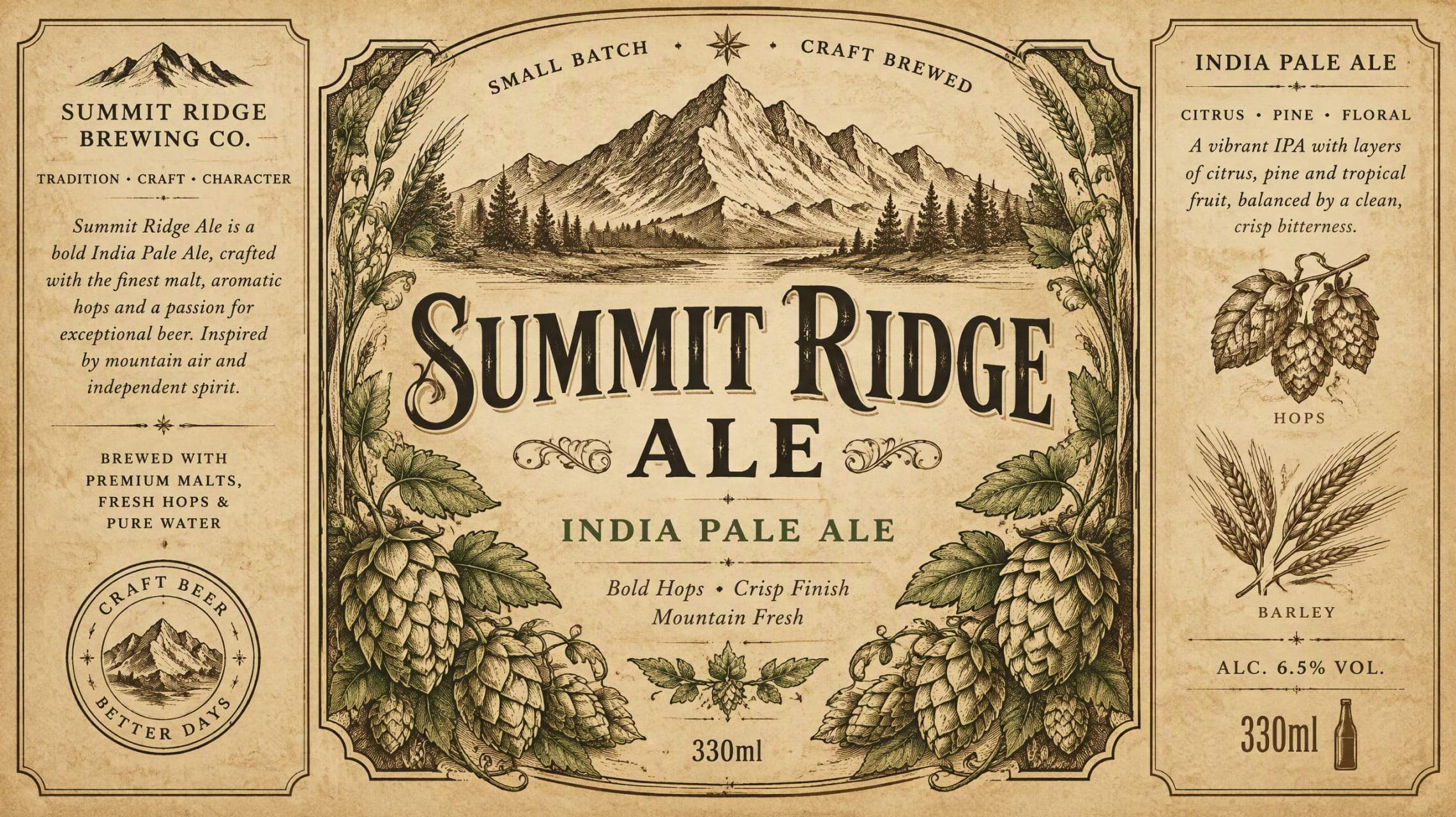 Beer Labels Generator With Customizable Printable Templates