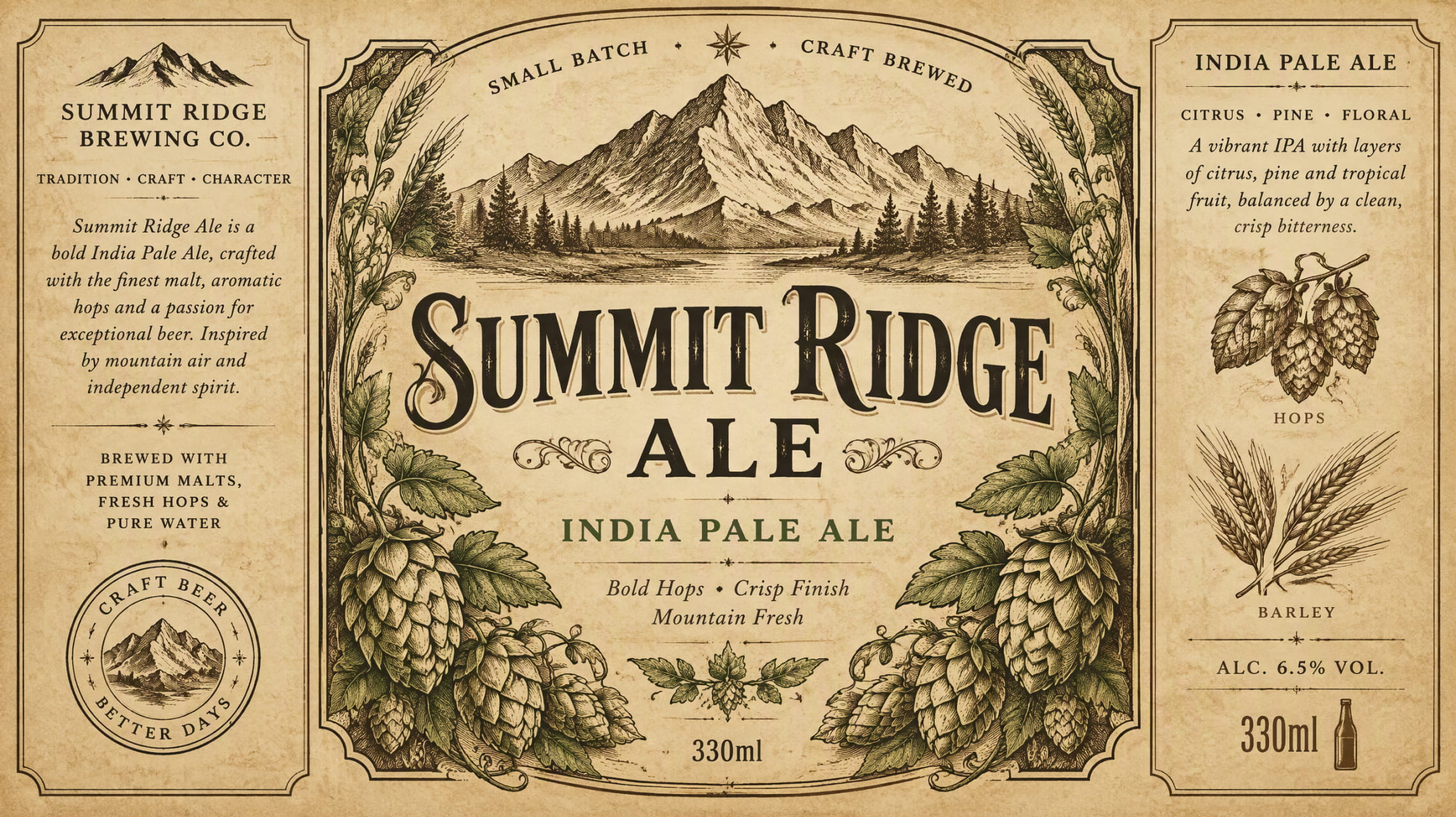 Beer Labels Generator With Customizable Printable Templates