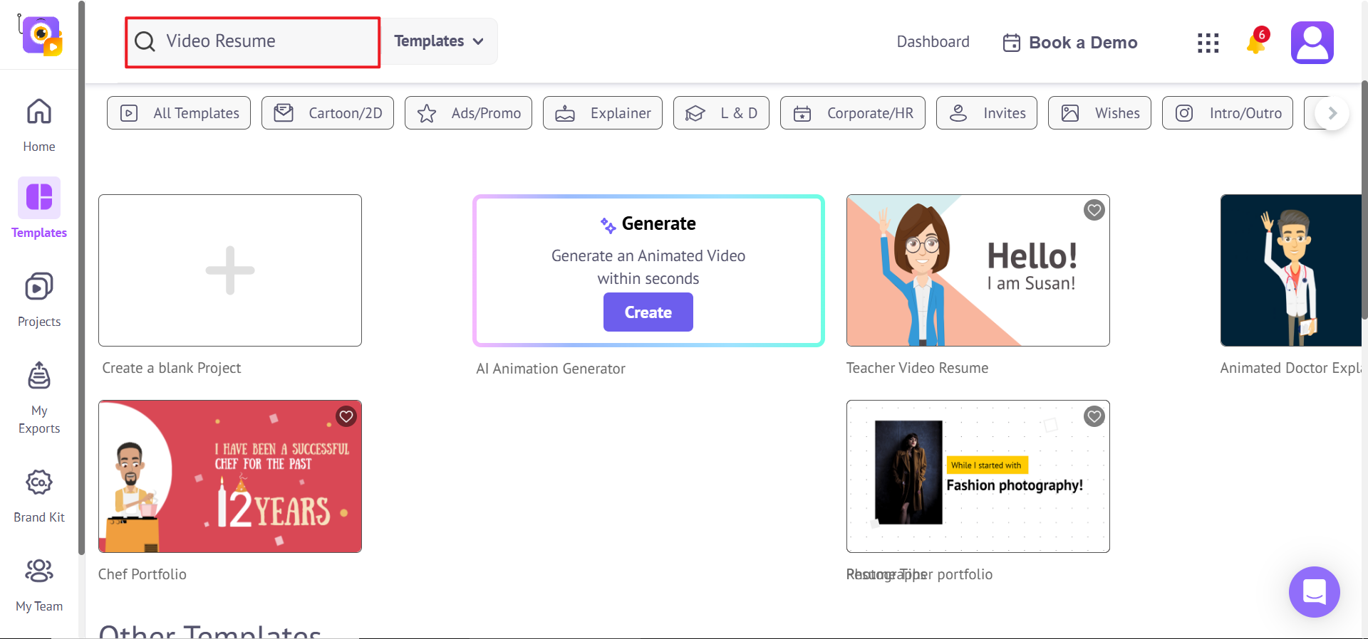 テンプレートを選択するか、ゼロから始める